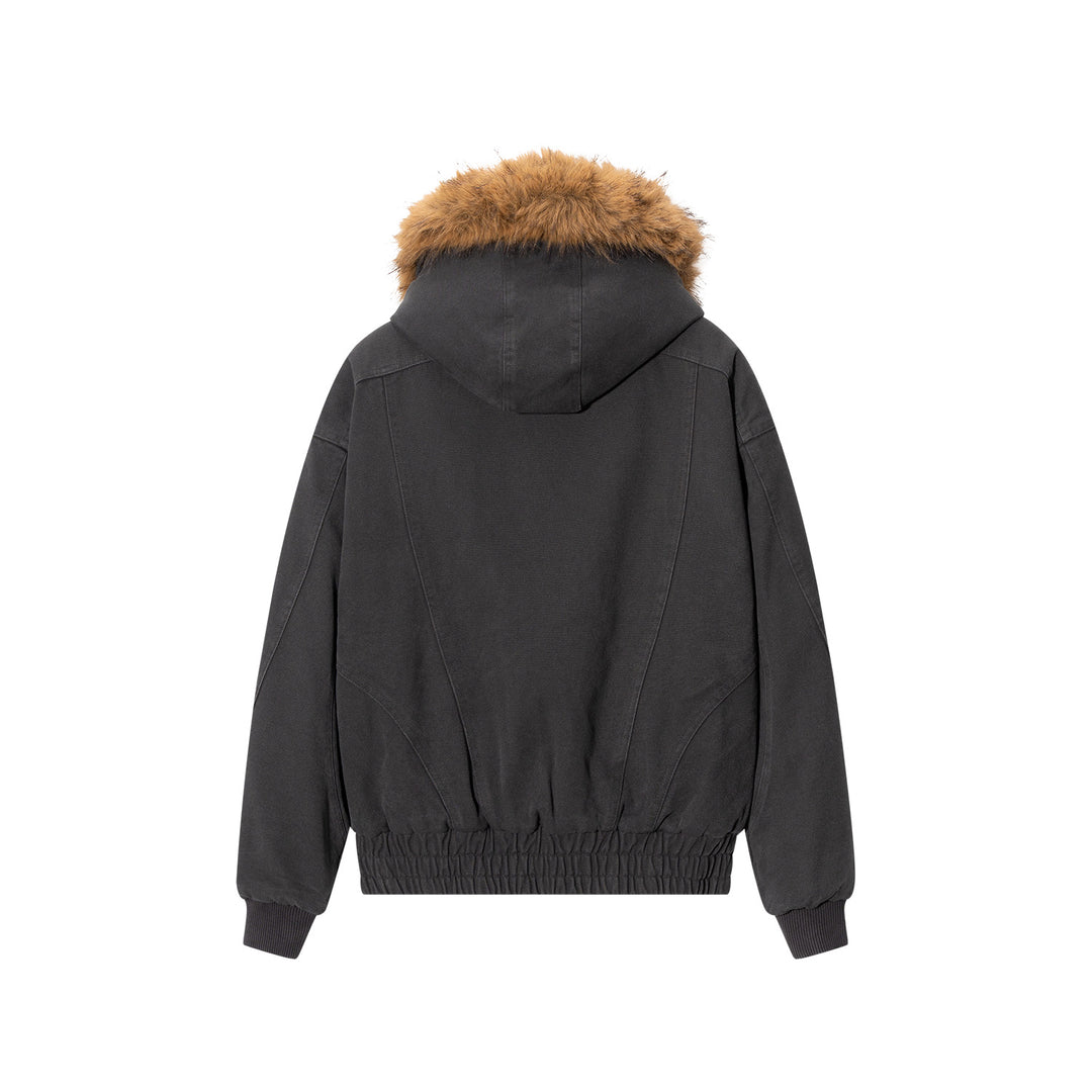 DONCARE(AFGK) "Paneled fur jacket"