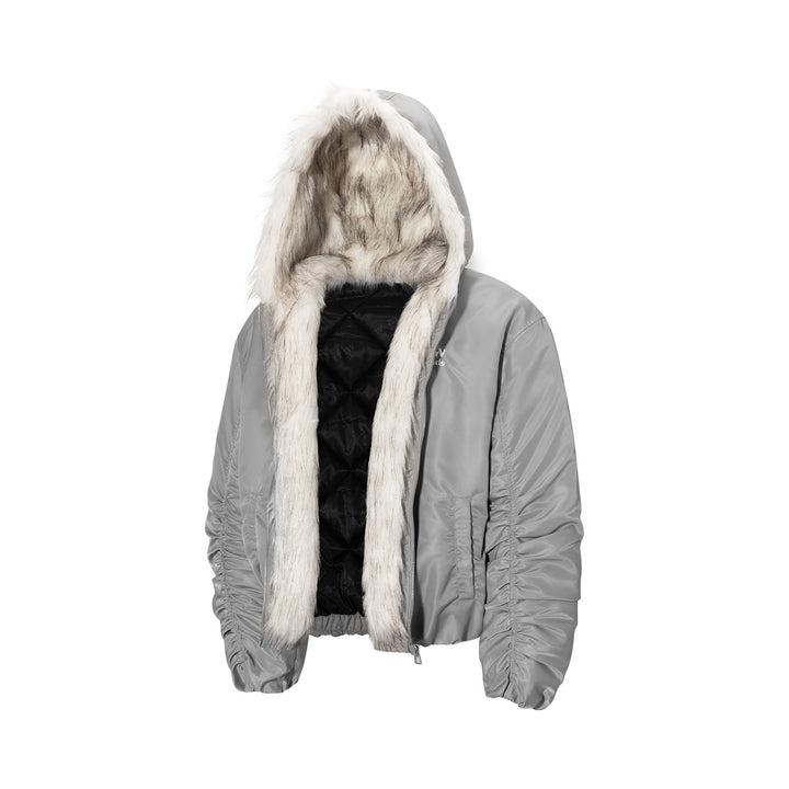 DONCARE(AFGK) "Fur trimmed hooded jacket"
