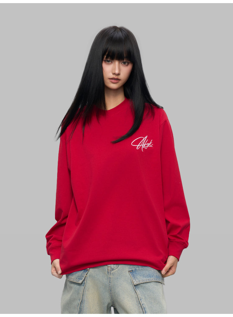 (AFGK) "Script Logo Long-Sleeve T-Shirt"