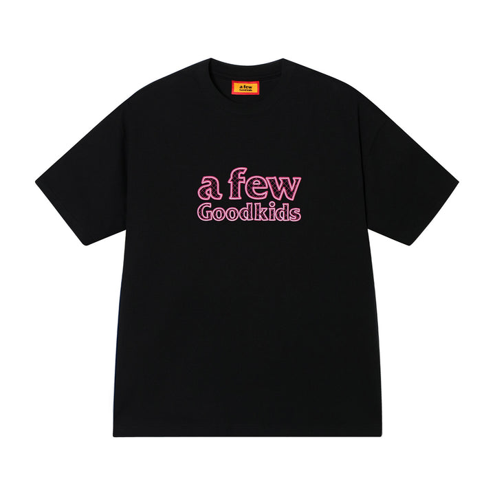 (AFGK) "Contrast Stitching logo T-shirt"