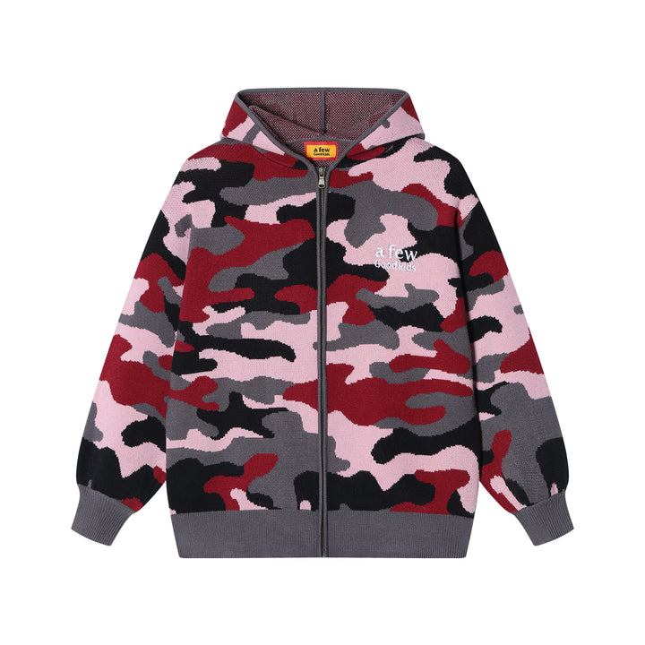 DONCARE(AFGK) "Camo zipped sweatshirts"