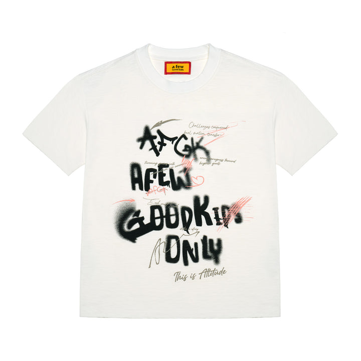 (AFGK) "Graffiti Spray Logo Tee“