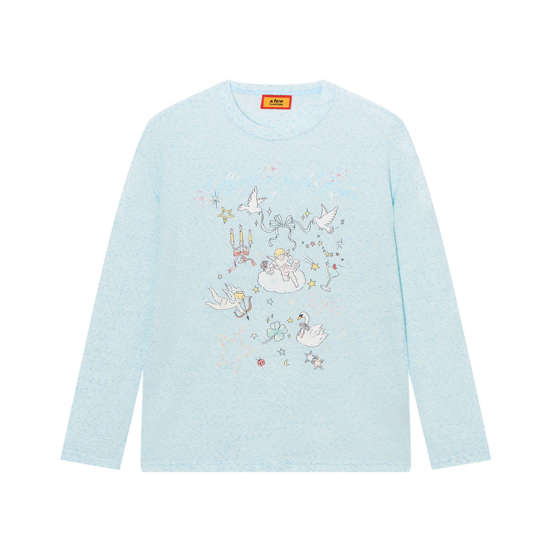 DONCARE(AFGK) "Cartoon logo sweatshirt"