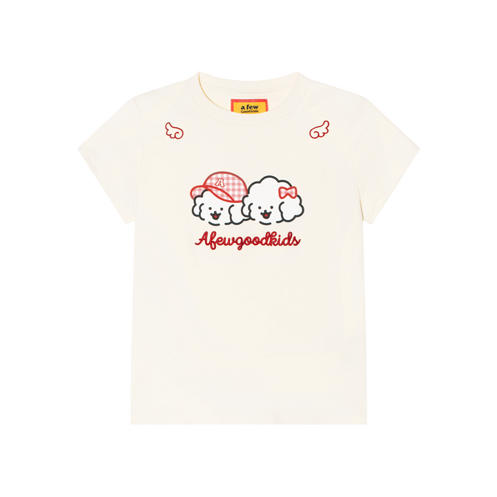AFGK x Tombonia "Floral puppy logo tee"