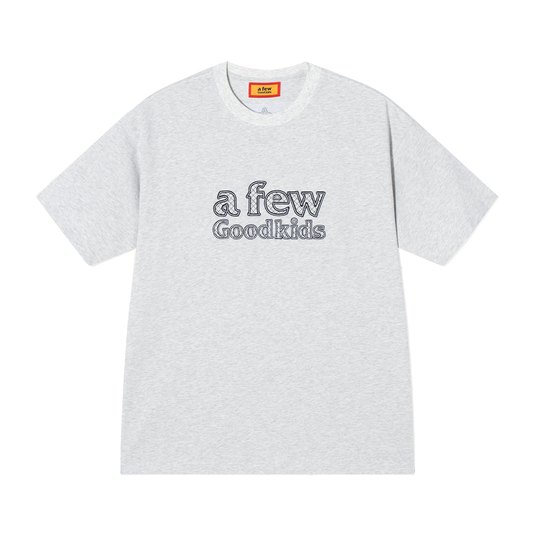 (AFGK) "Contrast Stitching logo T-shirt"