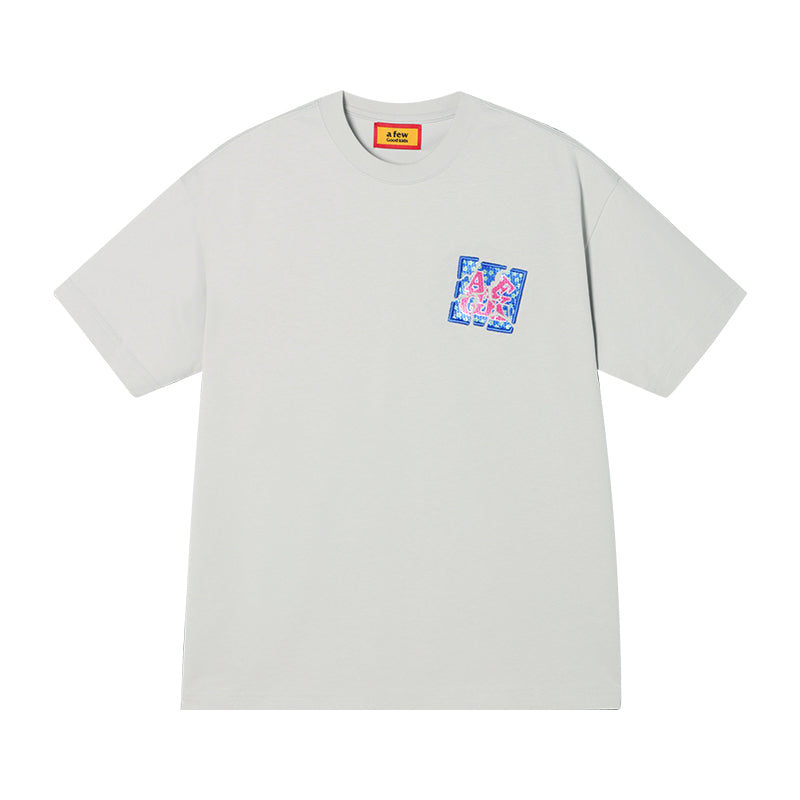 DONCARE(AFGK) “Embroidered broken logo tee”