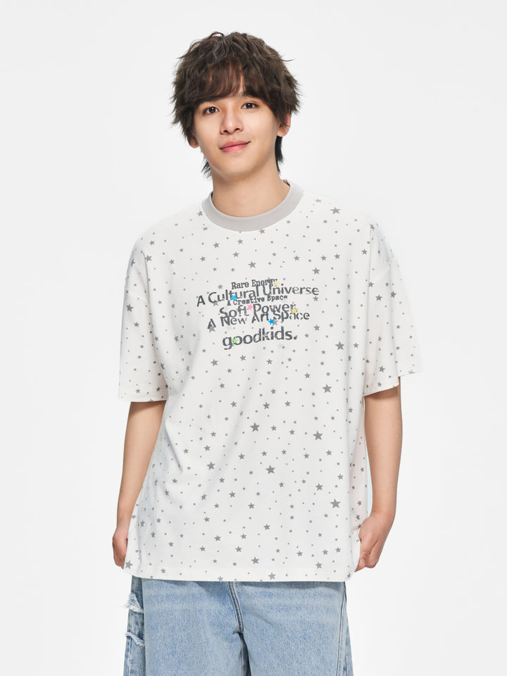 (AFGK) "Allover Star Logo Tee"