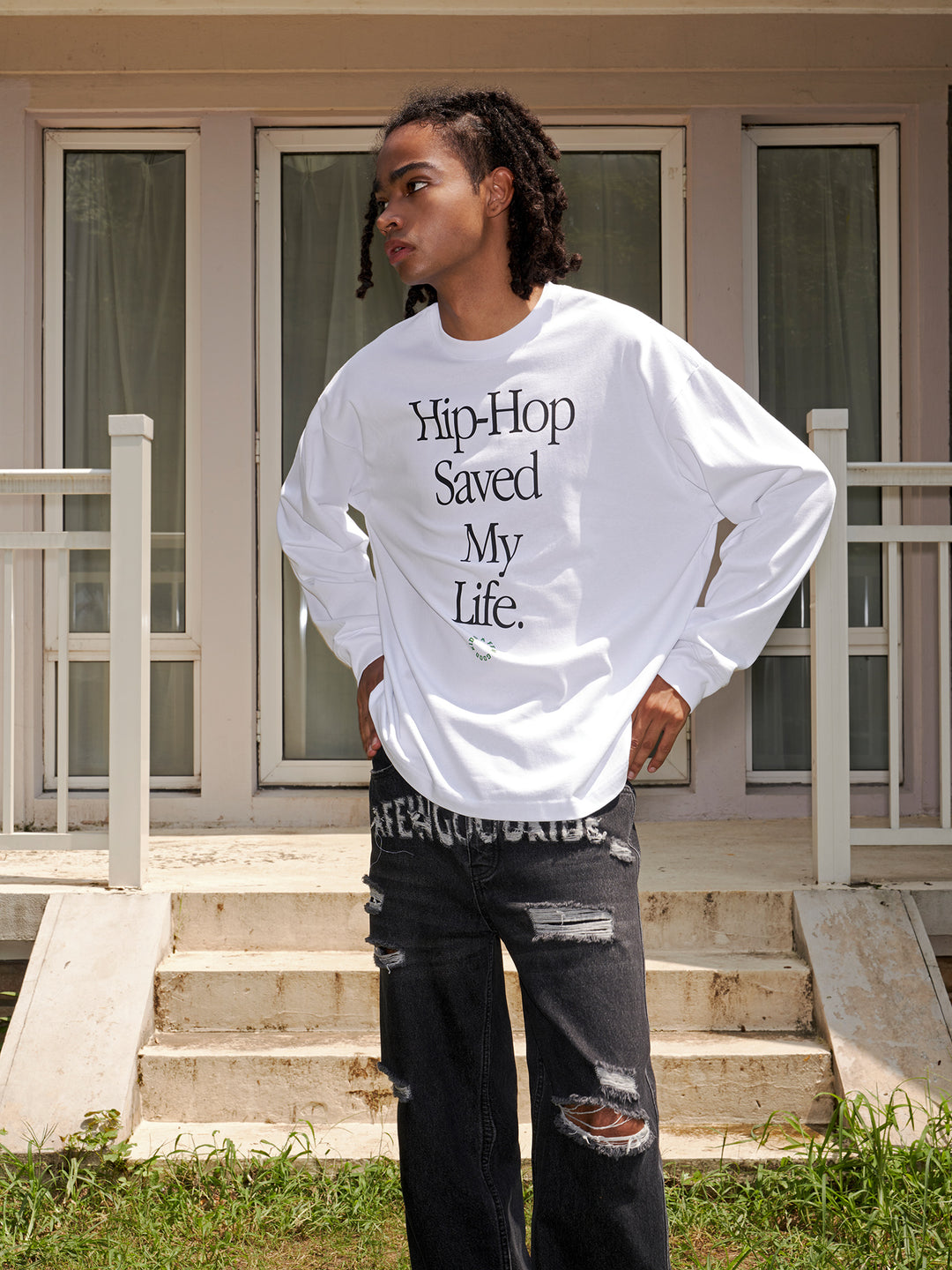 DONCARE(AFGK) "My life long sleeve shirt"