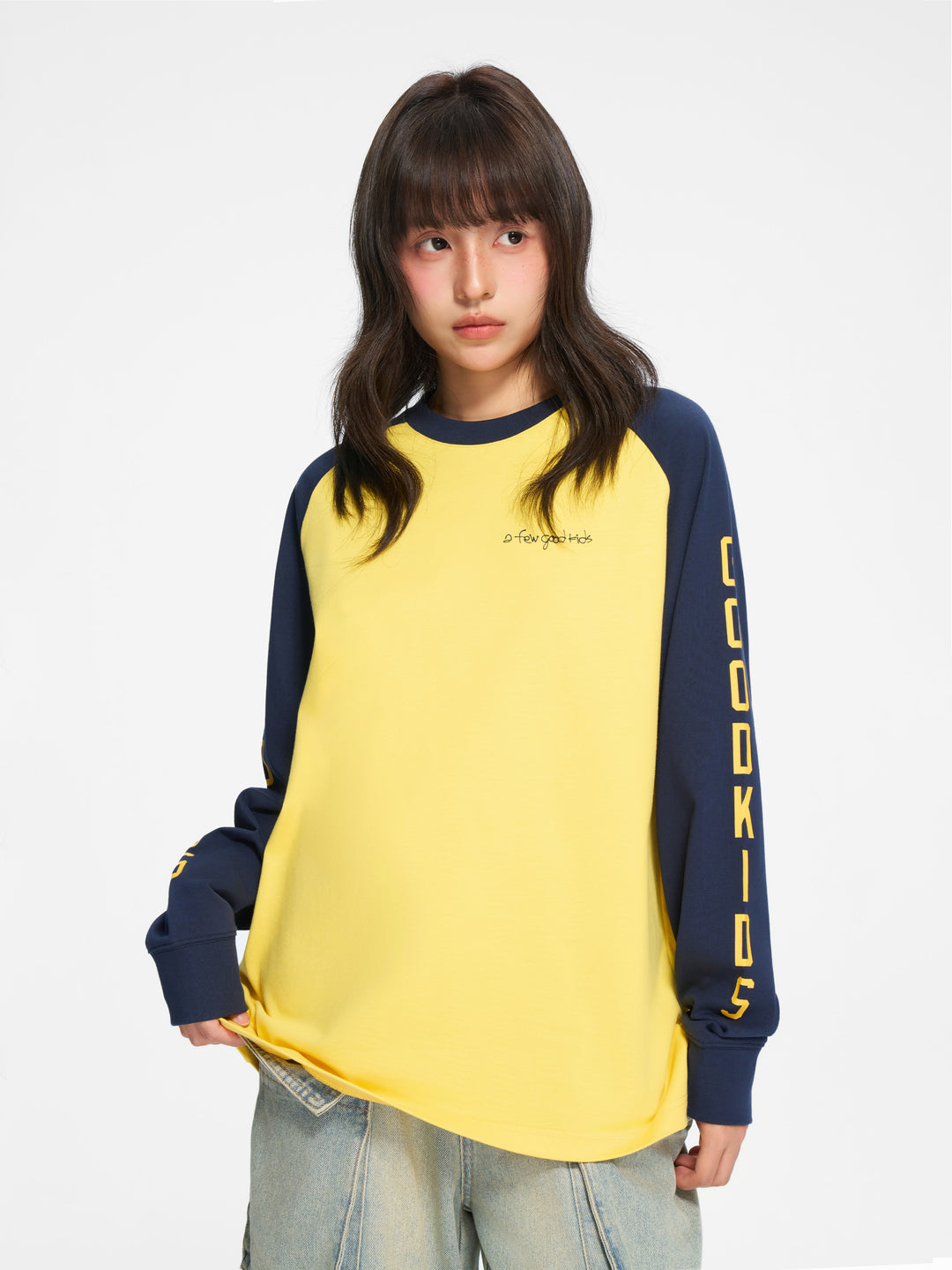 (AFGK) "Contrast Raglan Long Sleeve"