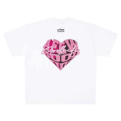 DONCARE(AFGK) "3D heart logo tee"