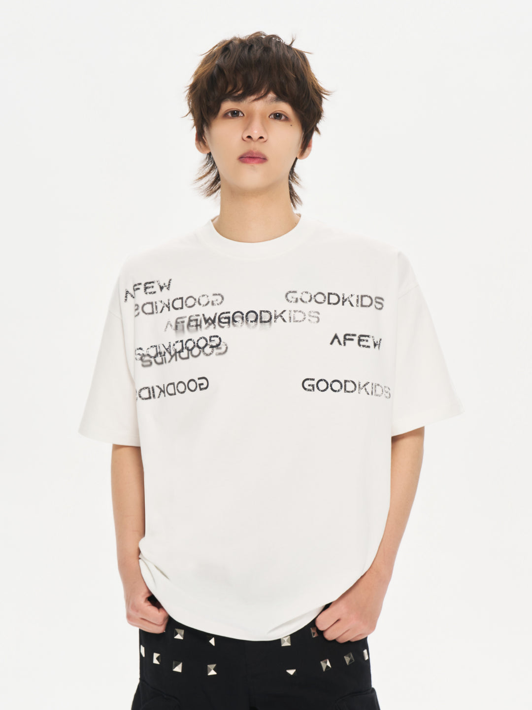 (AFGK) "Irregular Logo T-Shirt"
