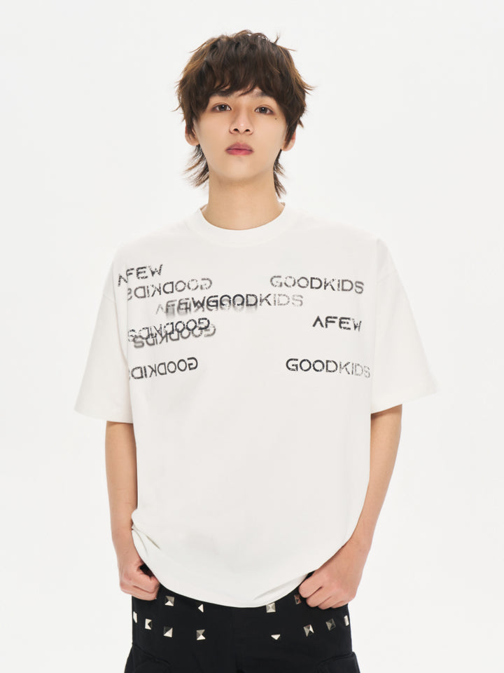 (AFGK) "Irregular Logo T-Shirt"