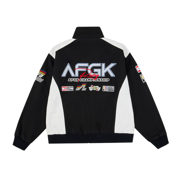 (AFGK) "Racing Moto Bomber Jacket"