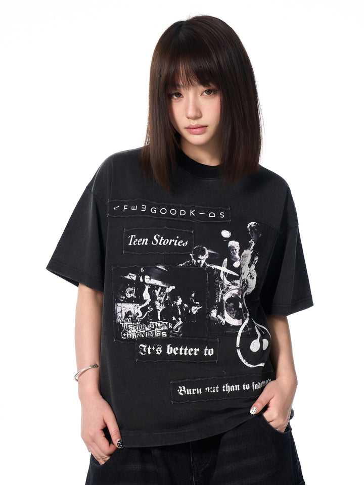 DONCARE(AFGK) "Punk band vintage tee"
