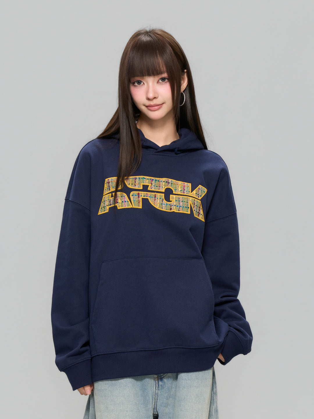 DONCARE(AFGK) "Ethnic Style logo hoodie"