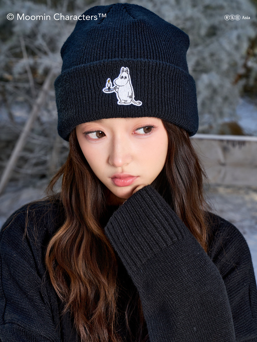 AFGK × MOOMIN “Basic embroidered Beanie”