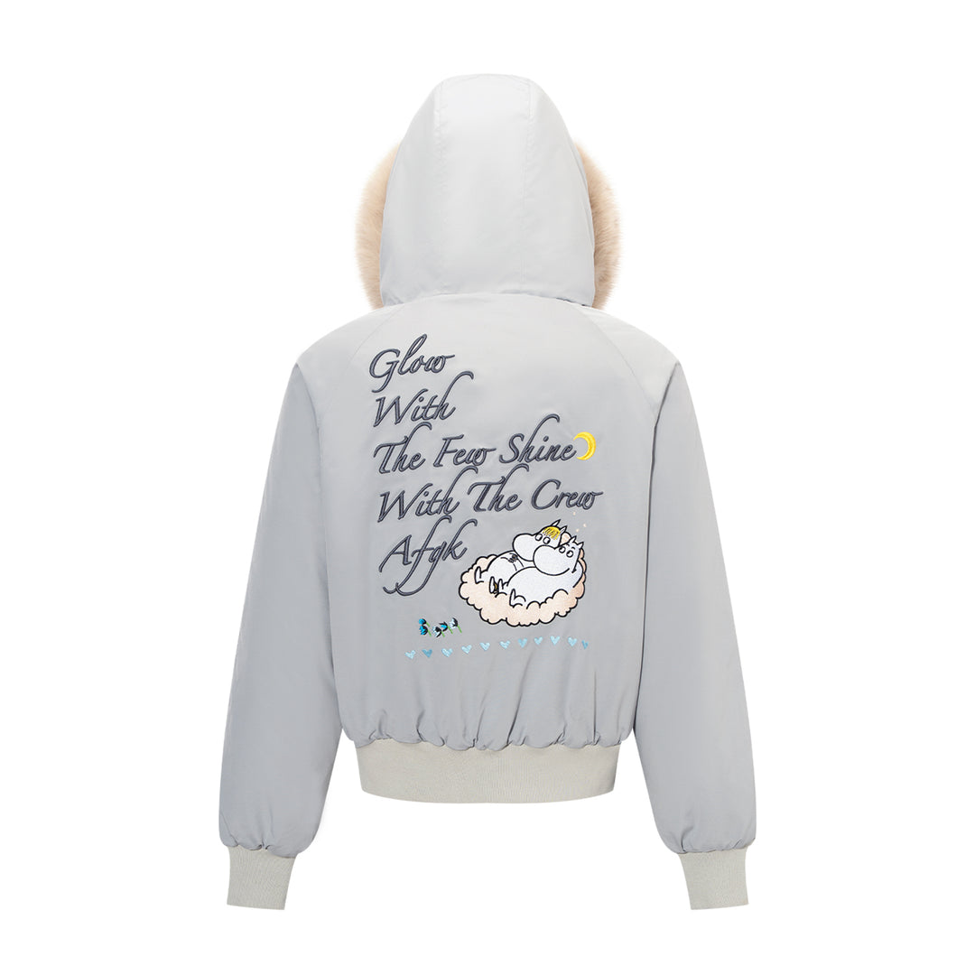 AFGK X MOOMIN "Fur-trimmed padded parka jacket“
