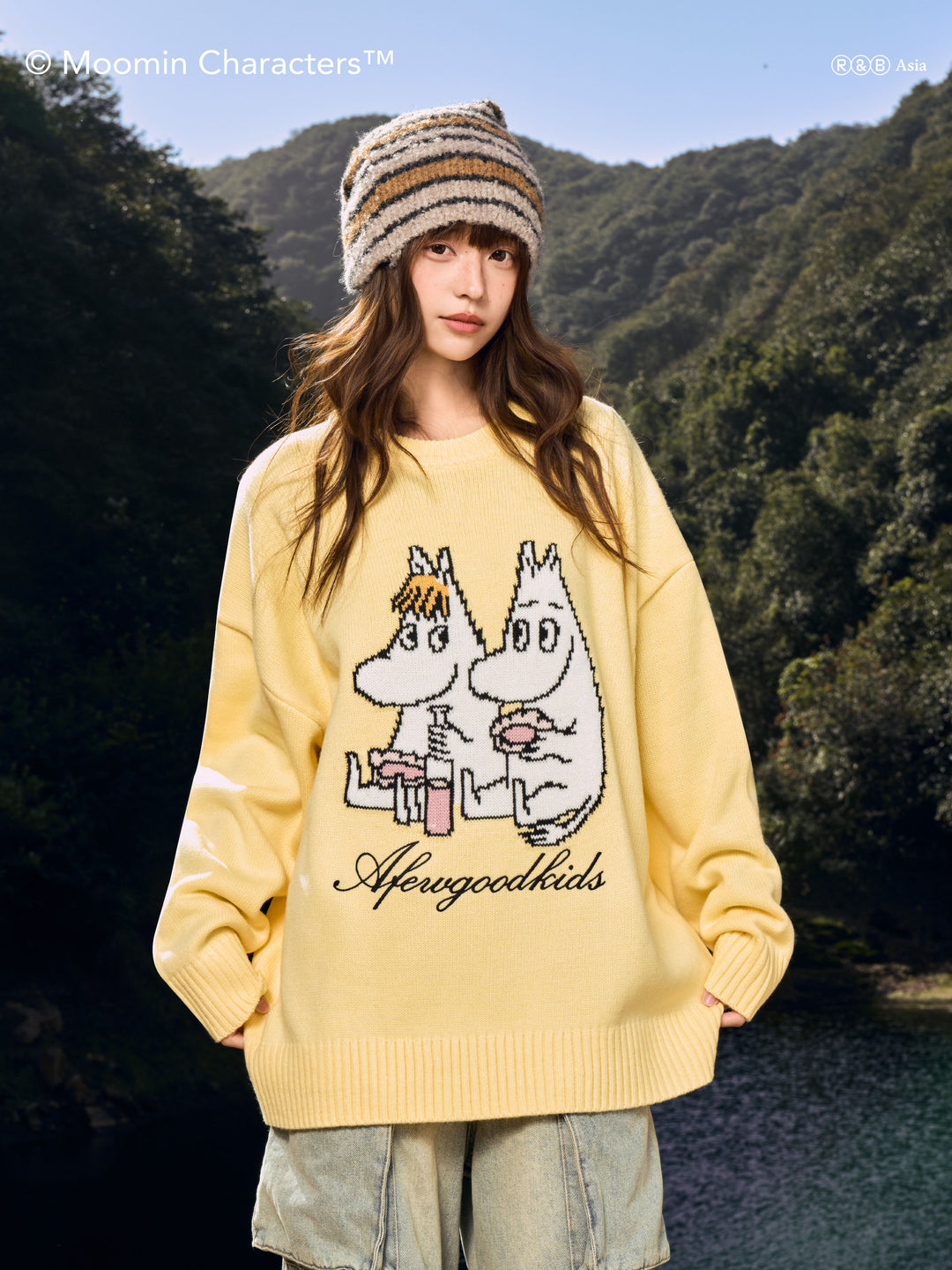 AFGK X MOOMIN “Logo knit sweater”