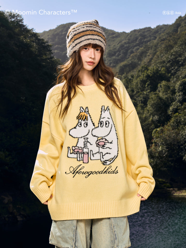 AFGK X MOOMIN “Logo knit sweater”