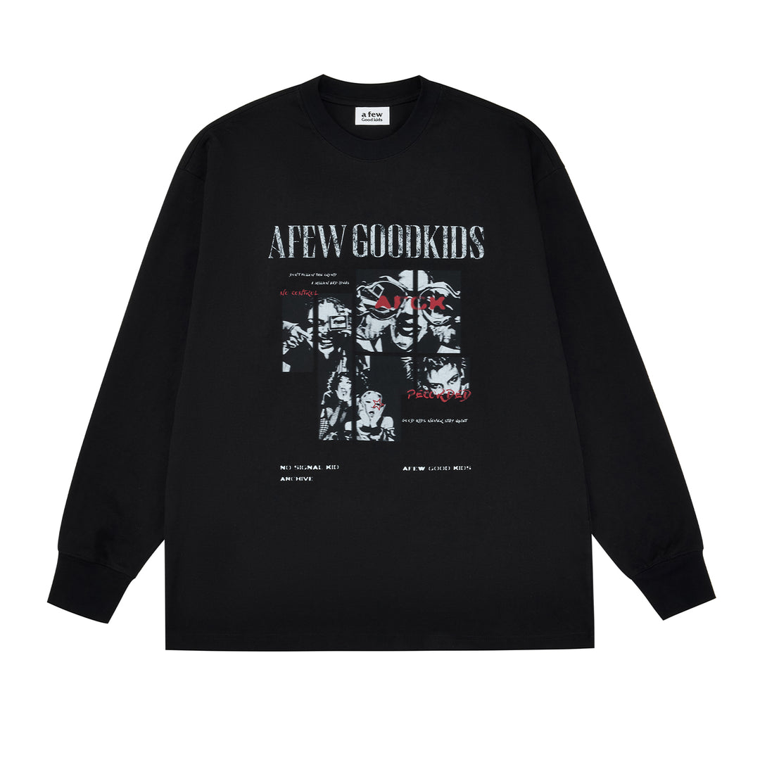 (AFGK) "Blurred Portrait Long Sleeve Tee"