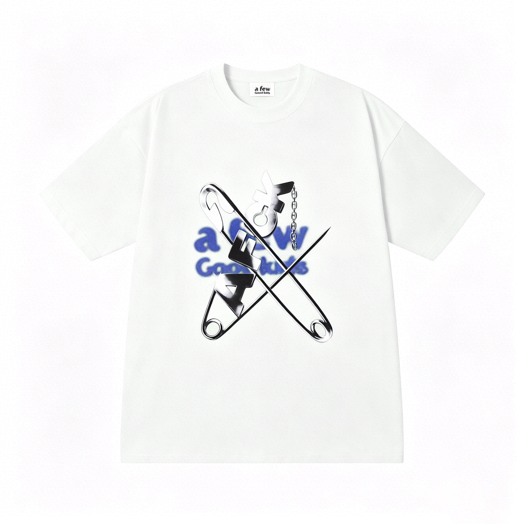 (AFGK) "Liquid Metal Pin Graphic Tee"