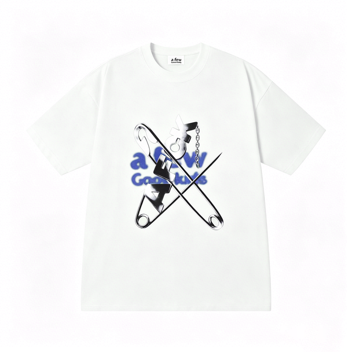 (AFGK) "Liquid Metal Pin Graphic Tee"