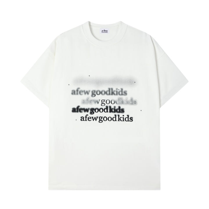 (AFGK) "Blurry Illusion Logo Tee"