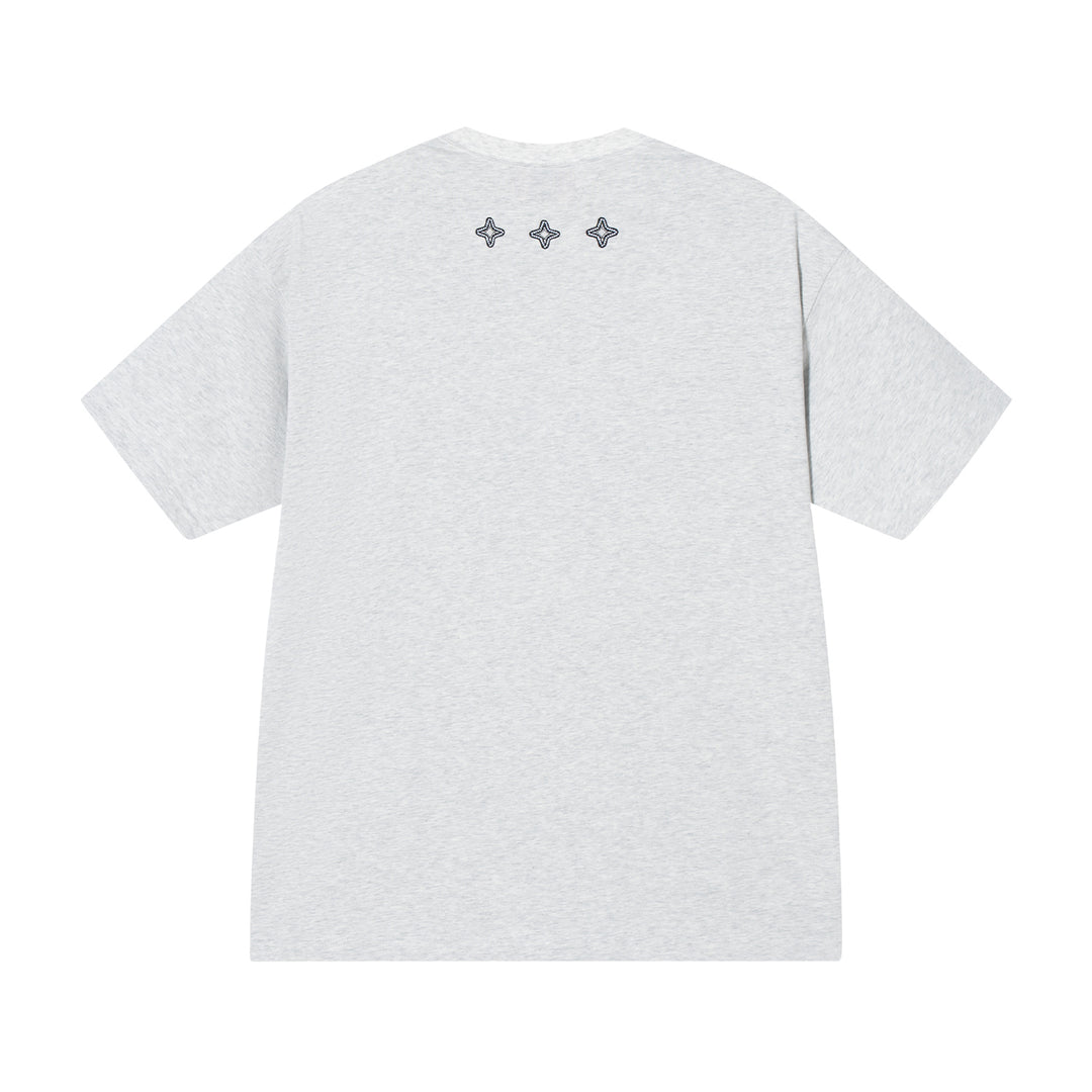 (AFGK) "Contrast Stitching logo T-shirt"