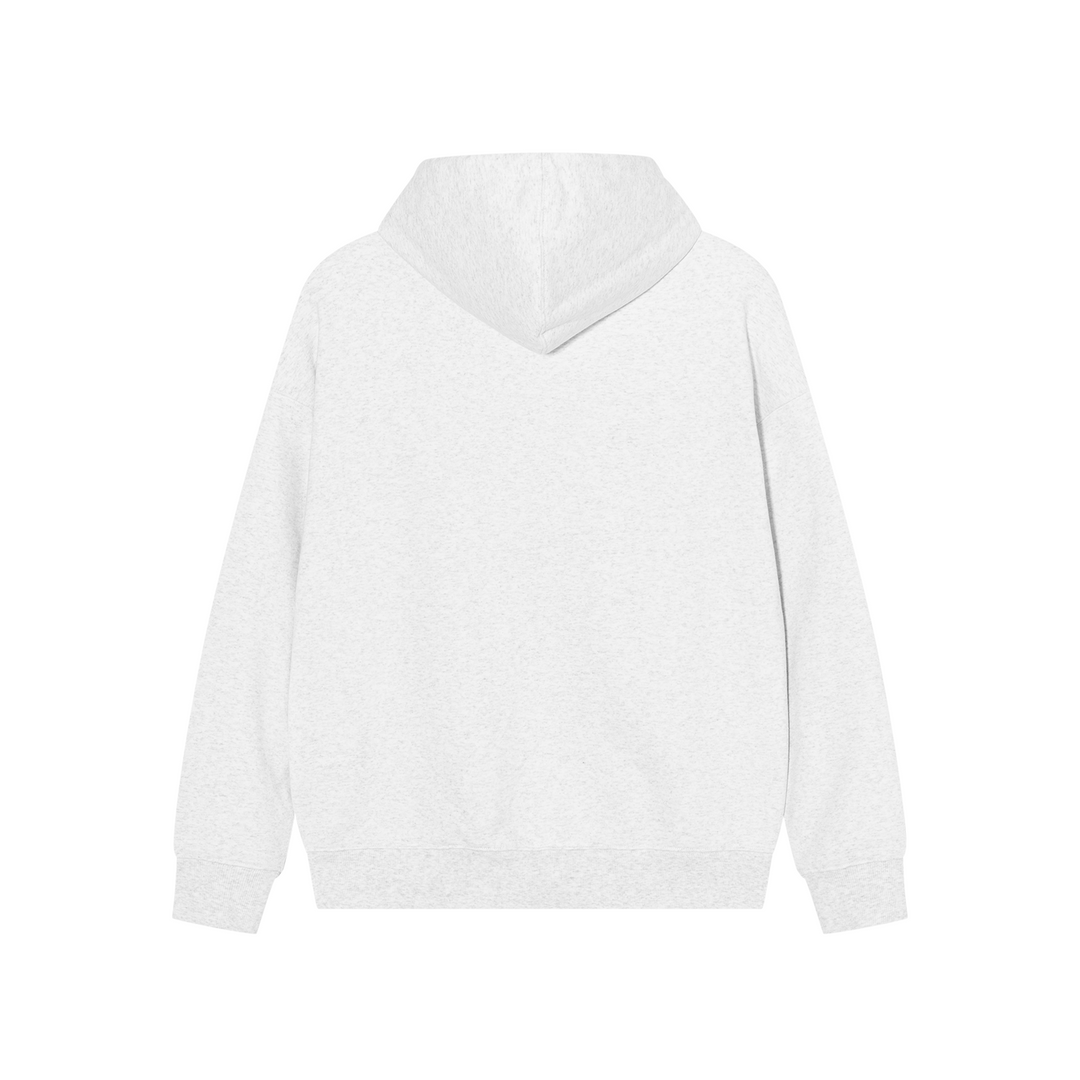Crystal studs zip hoodie