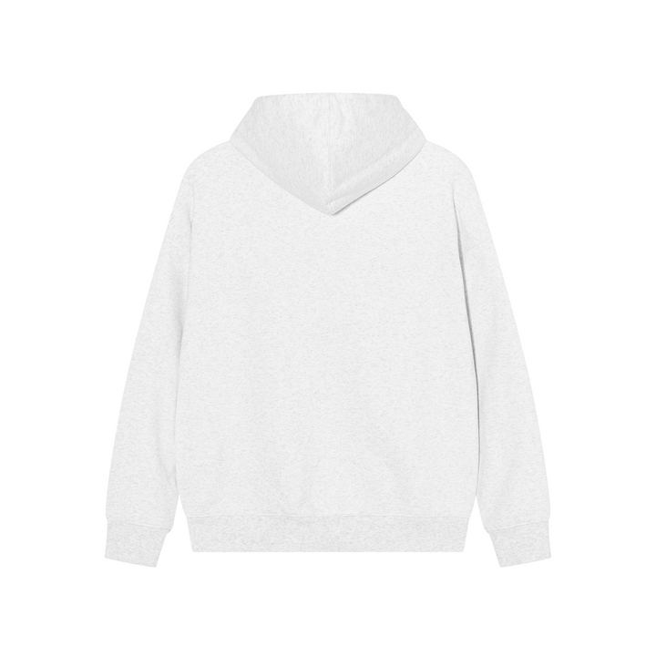 Crystal studs zip hoodie