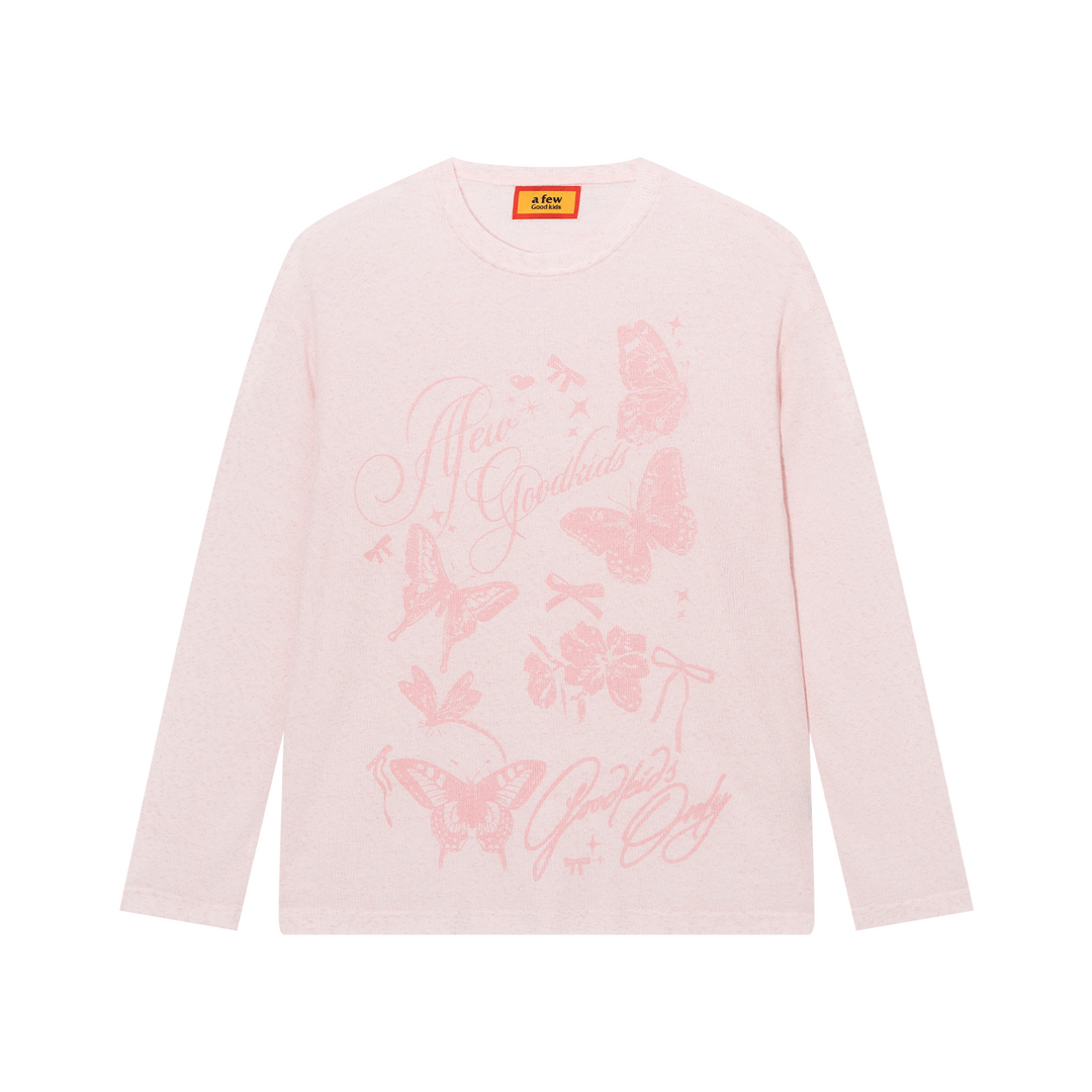 DONCARE(AFGK) "Butterfly logo sweatshirt"