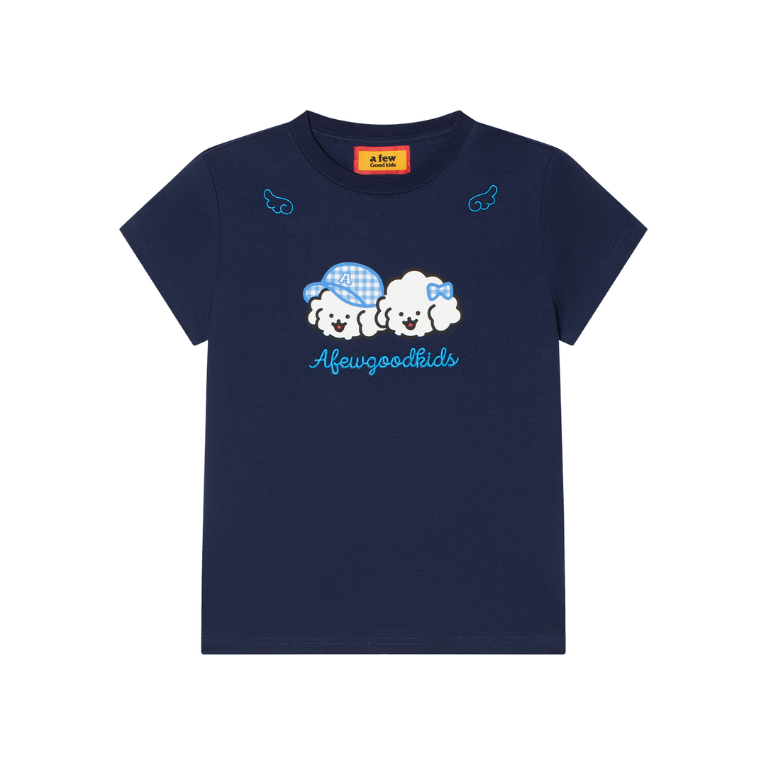 AFGK x Tombonia "Floral puppy logo tee"