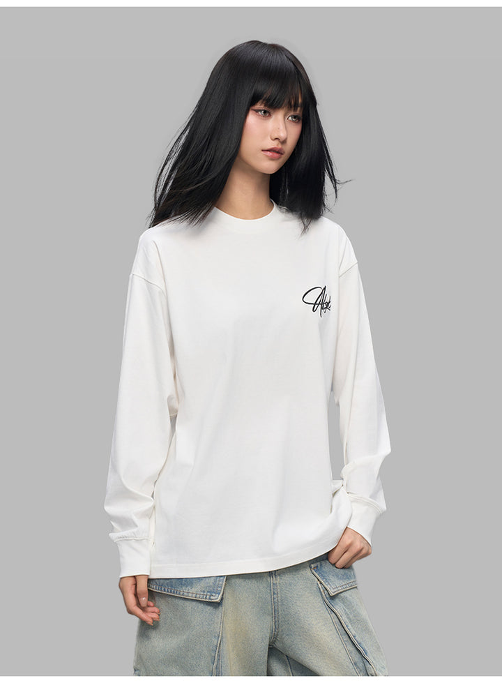 (AFGK) "Script Logo Long-Sleeve T-Shirt"