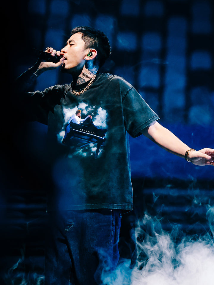 (AFGK) "The Lottery Tour Vintage Washed Graphic Tee"