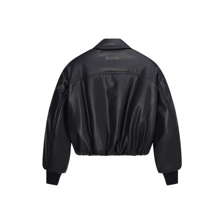 DONCARE(AFGK) "Boxy leather jacket"