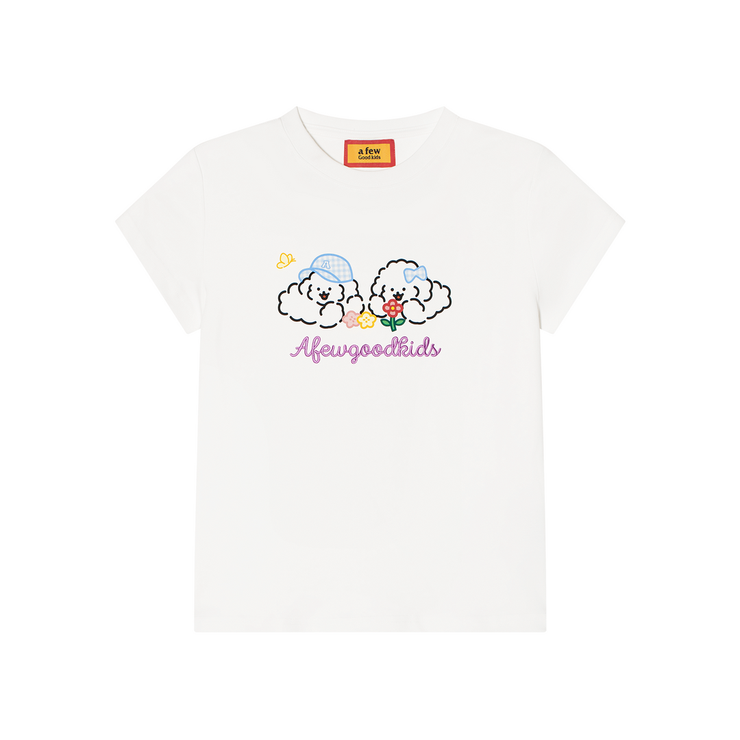 AFGK x Tombonia "Floral puppy logo tee"