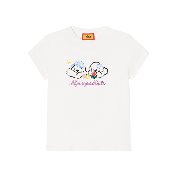AFGK x Tombonia "Floral puppy logo tee"