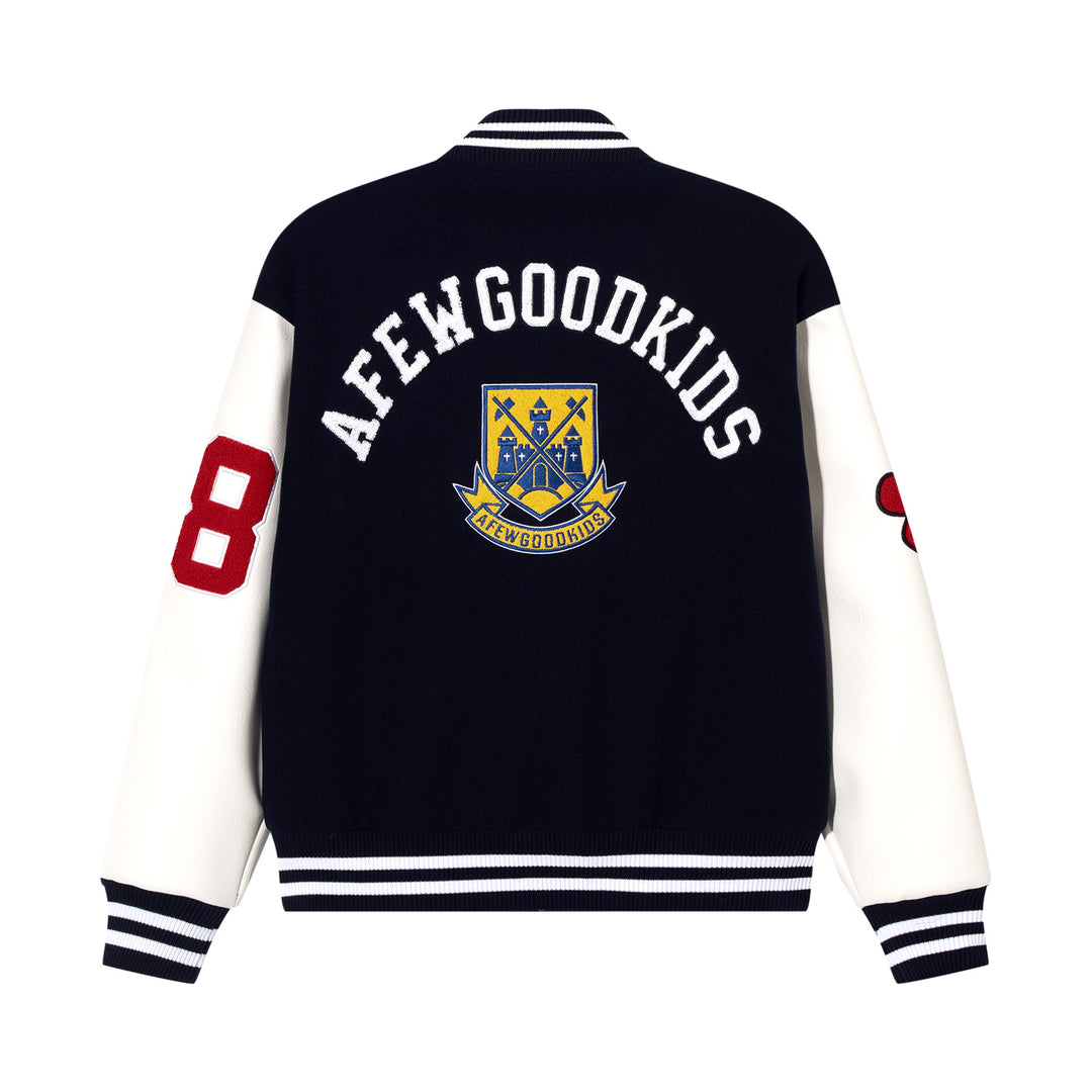 DONCARE(AFGK) "Logo badge varsity jacket"