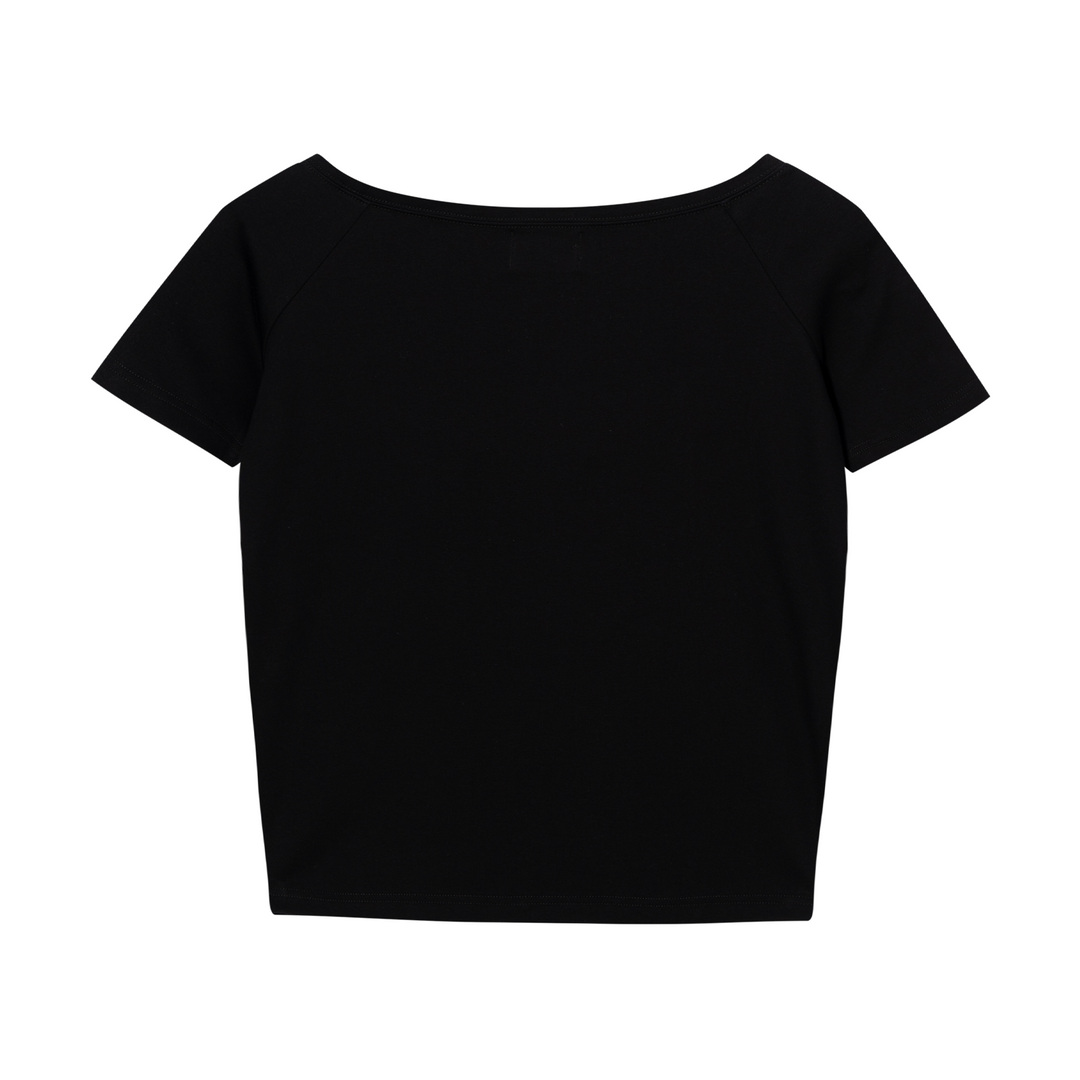 DONCARE(AGFK) "Off-shoulder top shirt"