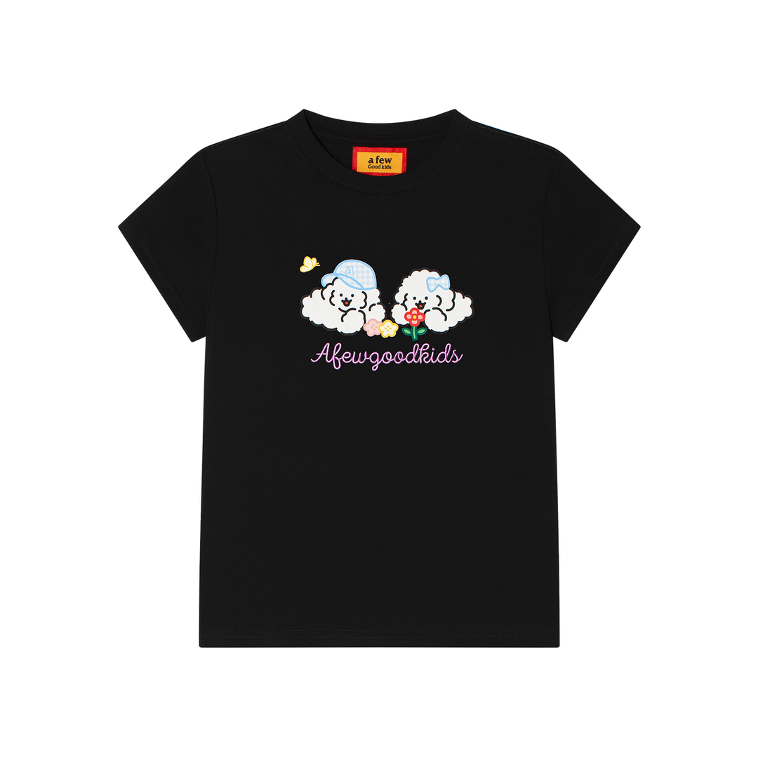 AFGK x Tombonia "Floral puppy logo tee"