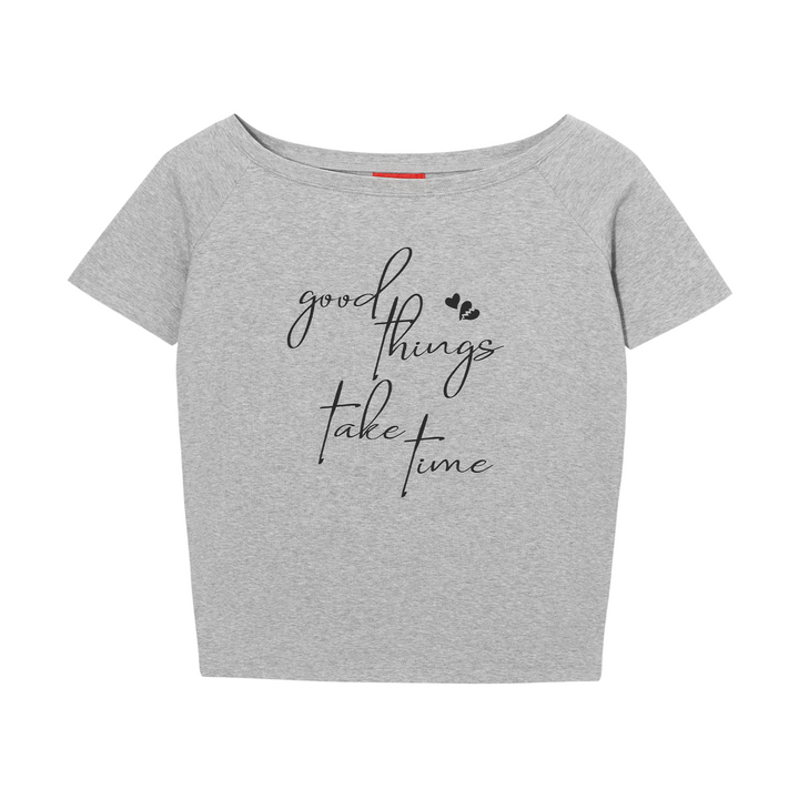 DONCARE(AGFK) "Off-shoulder top shirt"