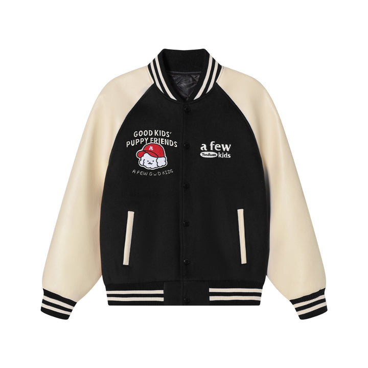 AFGK X TOMBONIA "Puppy logo varsity jacket"