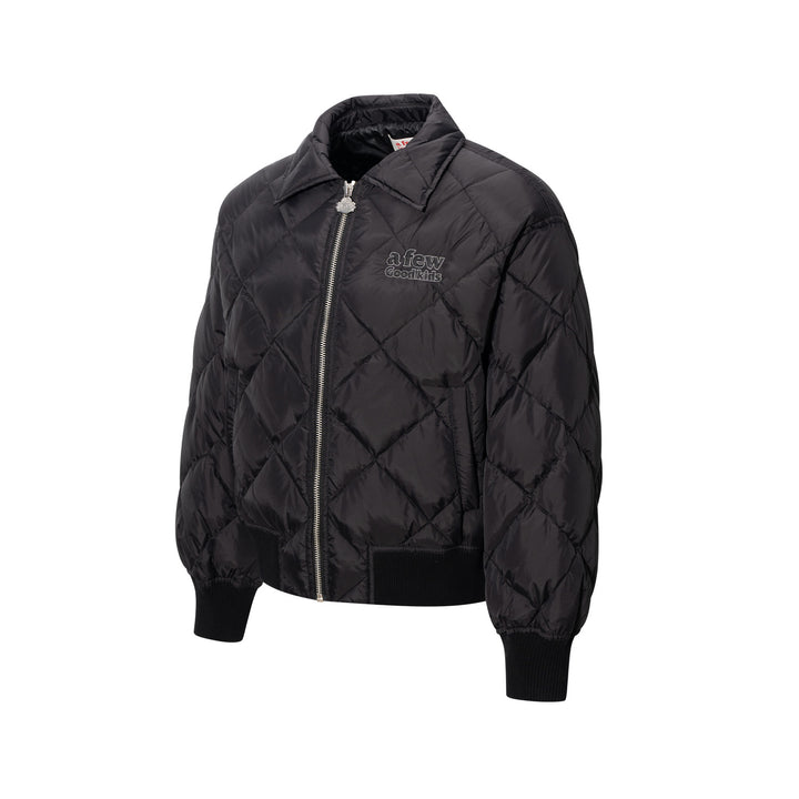 DONCARE(AFGK) "Diamond quilted logo down jacket"
