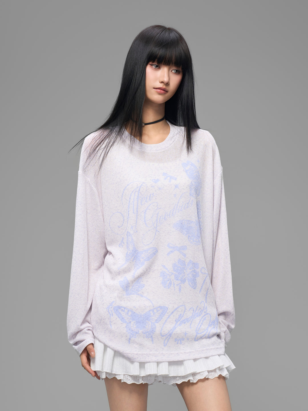 DONCARE(AFGK) "Butterfly logo sweatshirt"