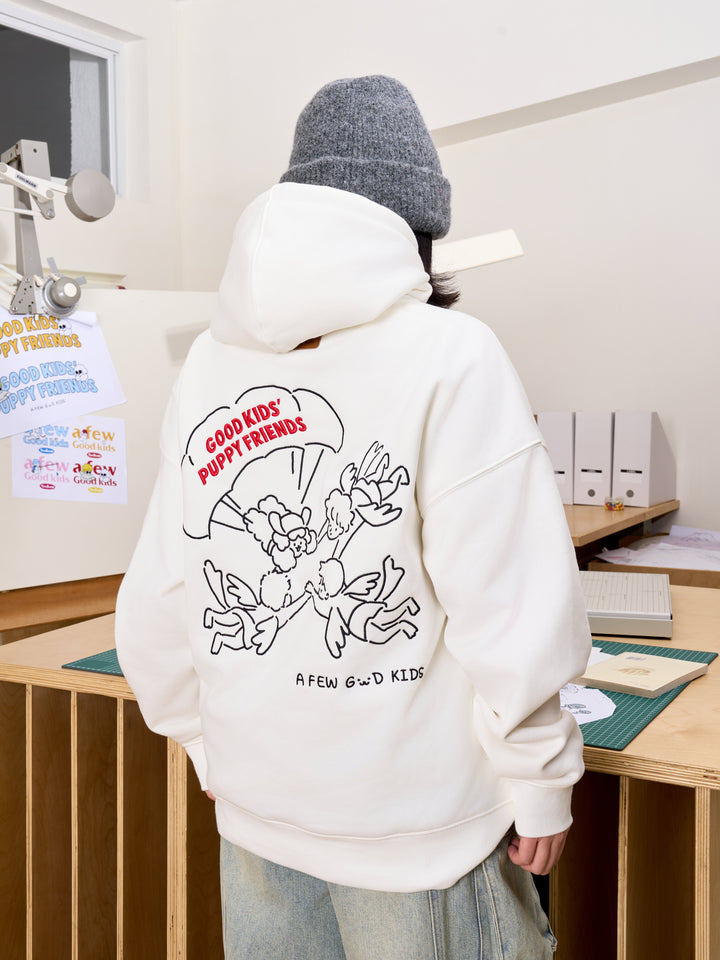 AFGK X TOMBONIA "Parachute puppy logo hoodie"