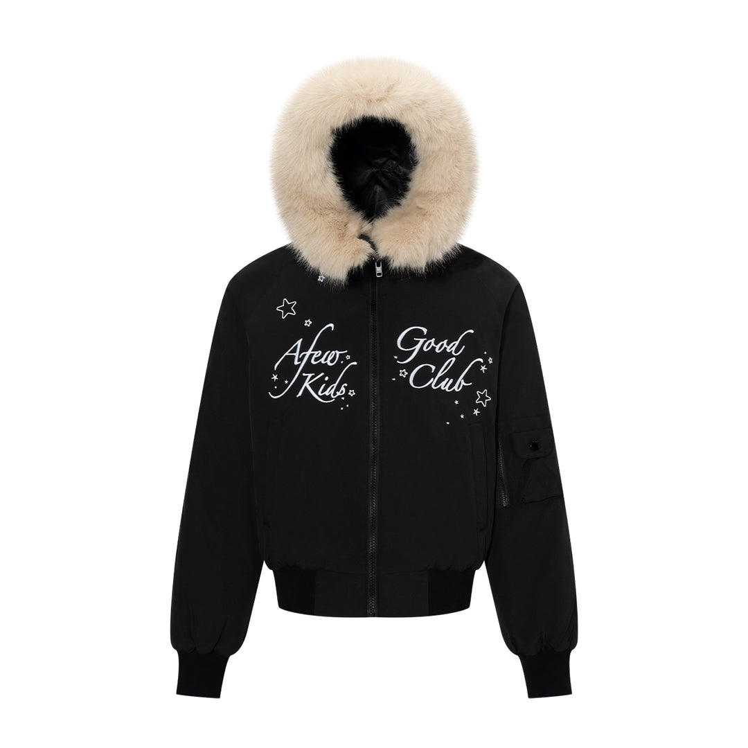 AFGK X MOOMIN "Fur-trimmed padded parka jacket“