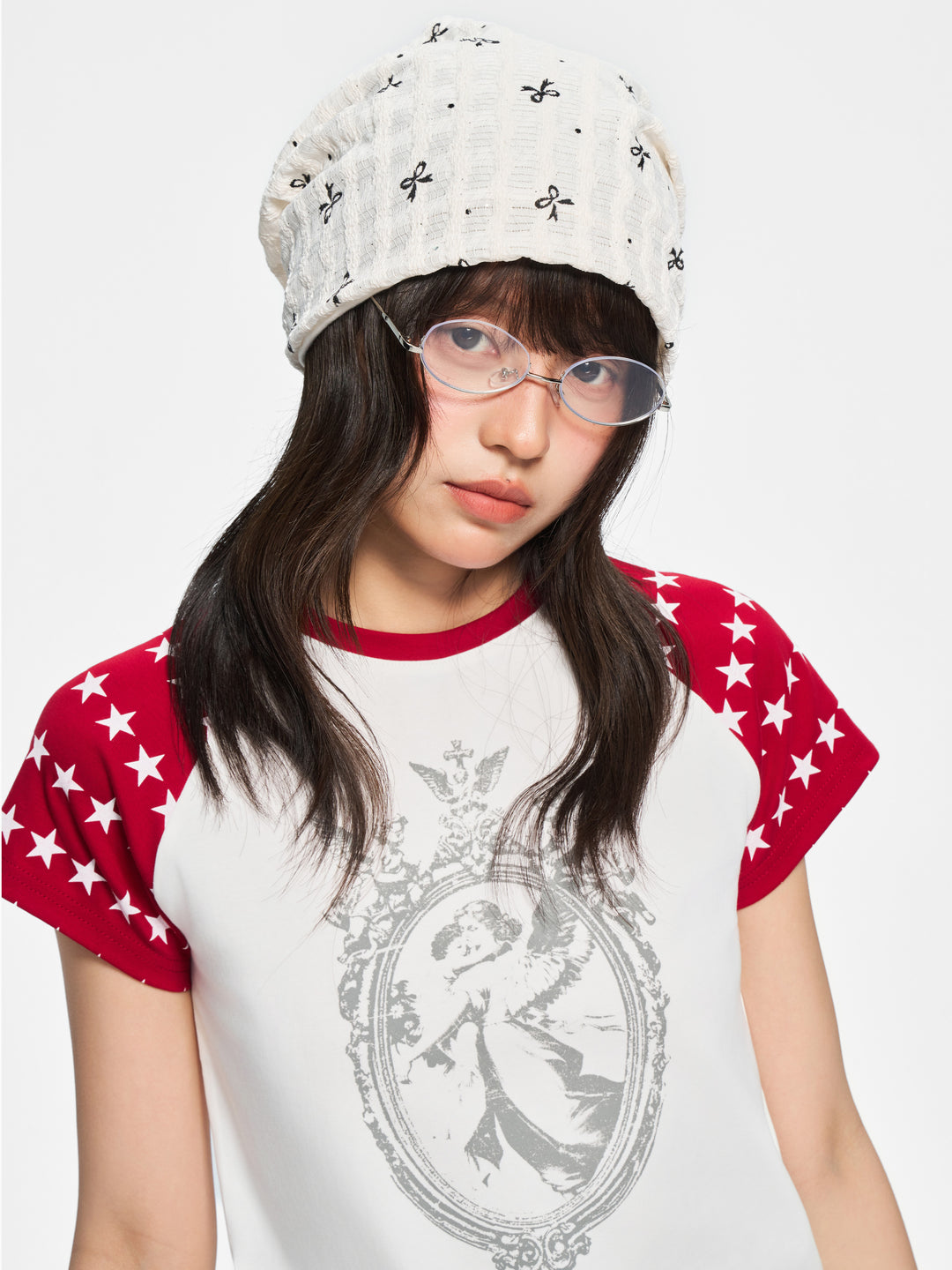(AFGK) "Vintage Star Raglan T-Shirt"