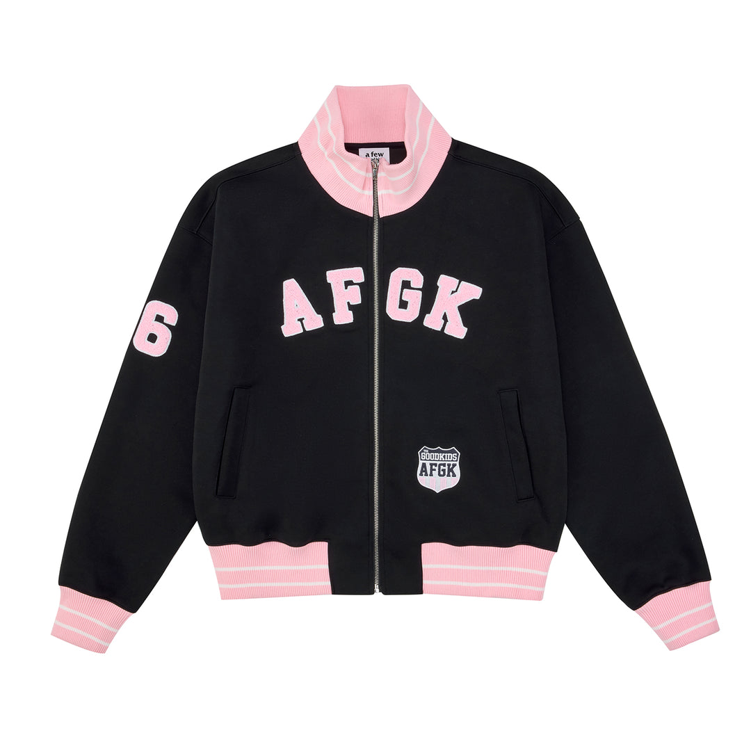 (AGFK) "Retro Varsity Track Jacket"