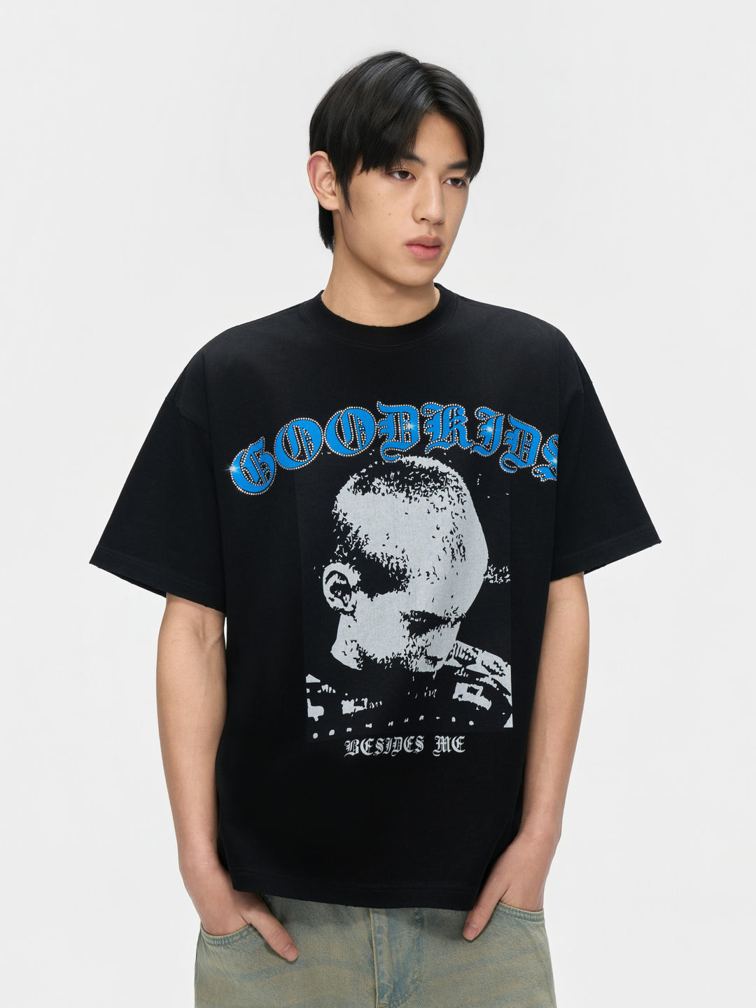 (AFGK) "Rhinestone Portrait Tee"