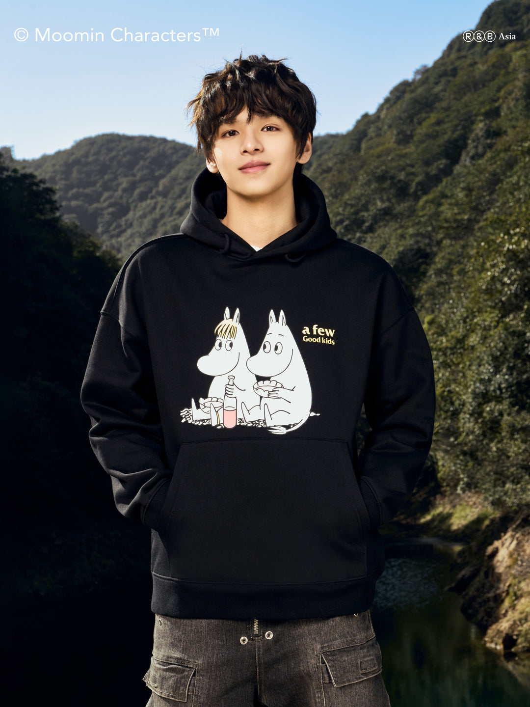 AFGK × MOOMIN “Graphic logo Hoodie”